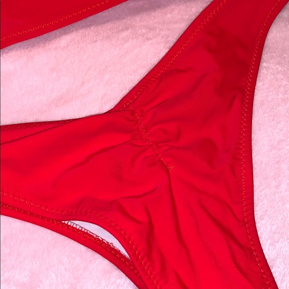 Red Front-tie 2-piece Bikini - Picture 4 of 4